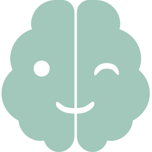 teal logo of winking brain for neurodiverse Alex